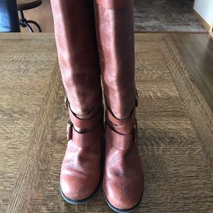 Lucky Brand Leather Wedge Boots